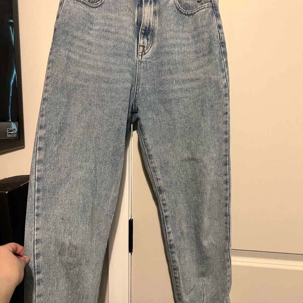Stylish Light Blue Women's Straight Leg Jeans